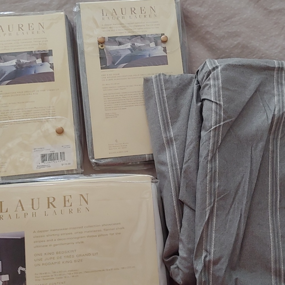 Ralph Lauren king size 4 pc duvet cover set